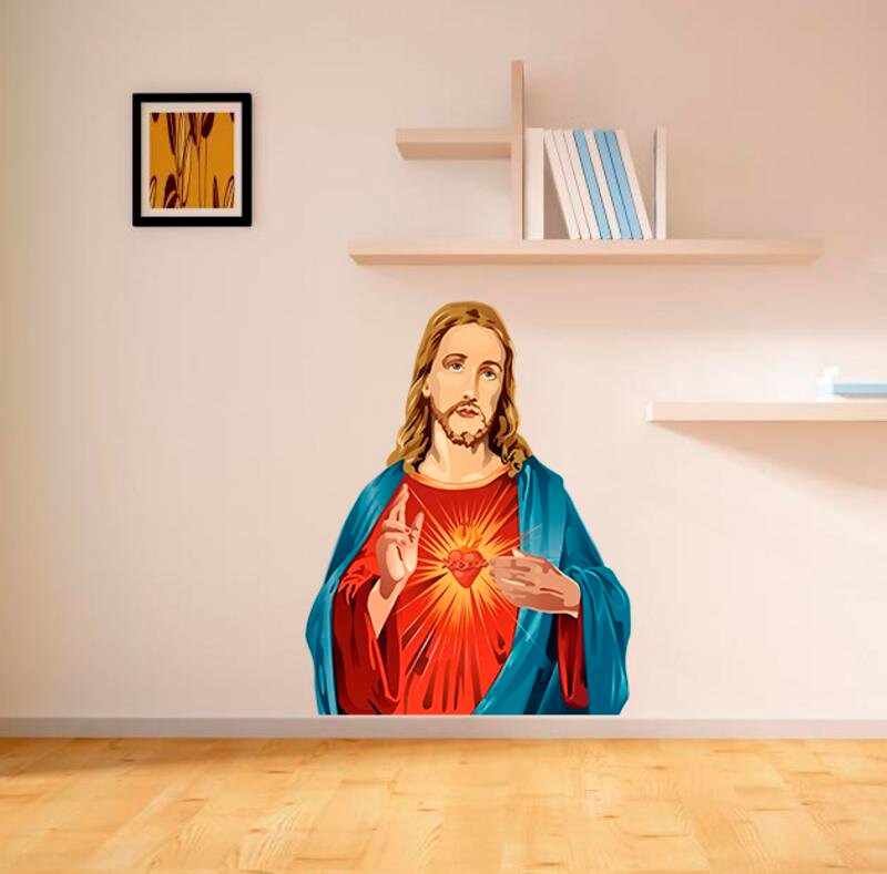 Jesus Decal, Jesus Sticker, Jesus Wall Decor, Jesus Christ Decor, Church Decor