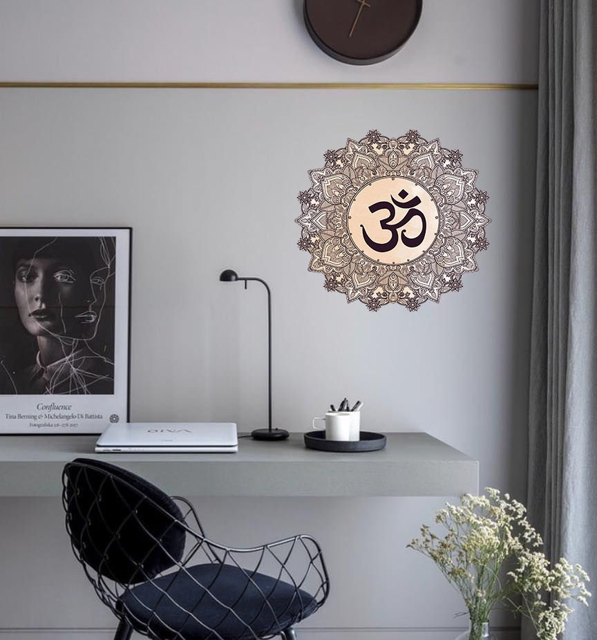 Boho Mandala OM Wall Decal, Boho Mandala OM Wall sticker, Boho Mandala OM wall decor