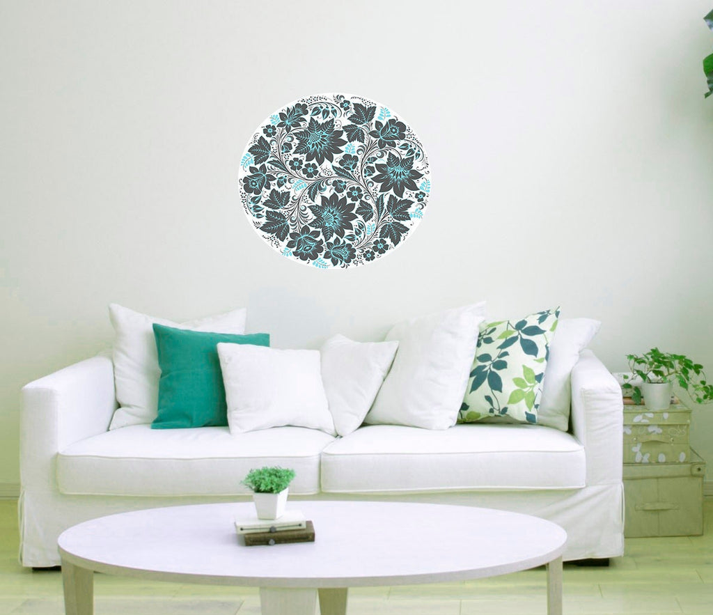 Boho Flowers Wall Decal, Boho Flowers Wall sticker, Boho Flowers wall decor
