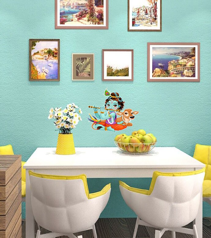 Goddess Ganesha Deer Wall Decal, Goddess Ganesha Deer Wall sticker, Goddess Ganesha Deer wall decor