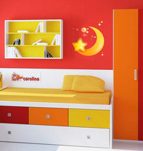 Load image into Gallery viewer, Moon and Stars Nursery Decal, Moon and Stars Nursery Sticker, Moon and Stars Wall Decor