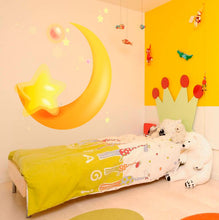 Load image into Gallery viewer, Moon and Stars Nursery Decal, Moon and Stars Nursery Sticker, Moon and Stars Wall Decor