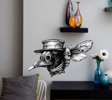 Load image into Gallery viewer, Steampunk Mask Decal, Steampunk Mask Sticker, Steampunk Mask Wall Decor