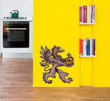 Load image into Gallery viewer, Heraldic Griffon Decal, Heraldic Griffon Sticker, Heraldic Griffon Wall Decor