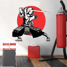 Load image into Gallery viewer, Samurai Wall Decal, Samurai Wall sticker, Samurai wall decor, Samurai Wall Art