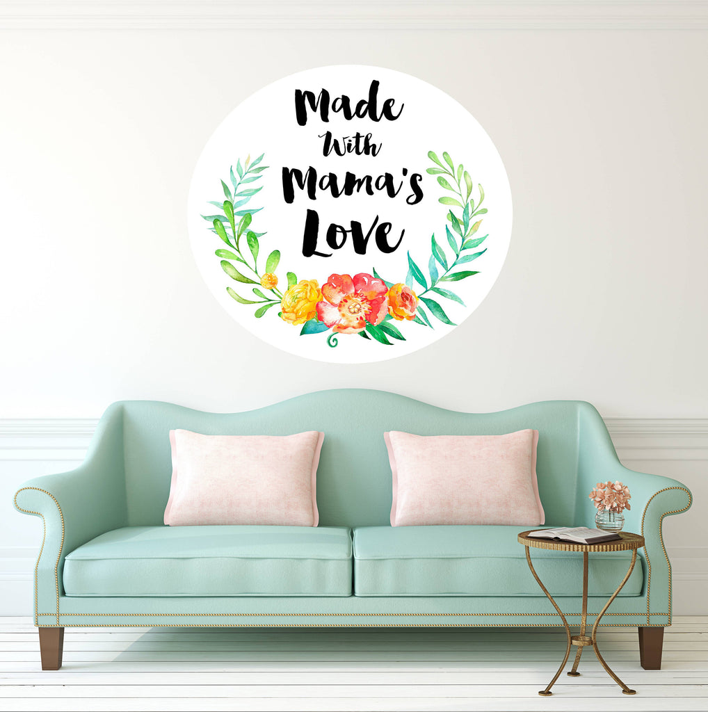 Made with Mama's Love Decal, Mama's love sticker