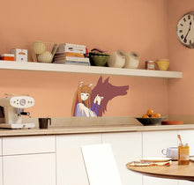 Load image into Gallery viewer, Anime Wolf Girl Wall Decal, Anime Wolf Girl Wall sticker, Anime Wolf Girl wall decor, Anime Wolf Girl Wall Art