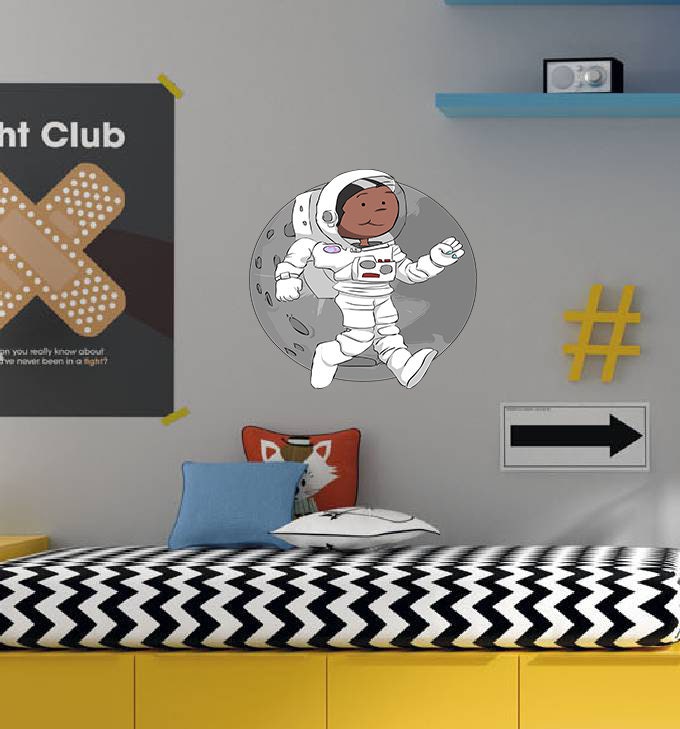 Astronaut Boys Room Decor, Astronaut Sticker, Astronaut decal