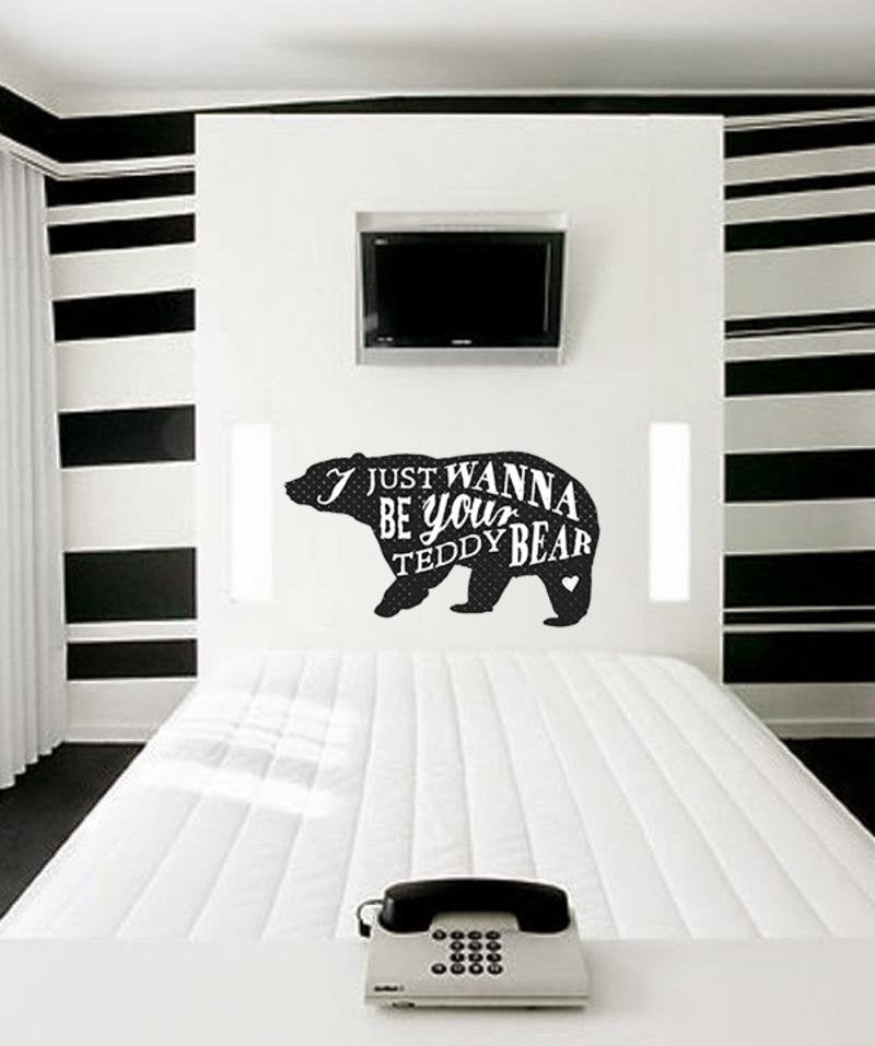 Teddy bear Wall Decal, Teddy bear Wall sticker, Teddy bear wall decor, Teddy bear Wall Art
