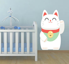Load image into Gallery viewer, Money Cat Maneki-neko Wall Decal, Money Cat Maneki-neko Wall sticker, Money Cat Maneki-neko wall decor