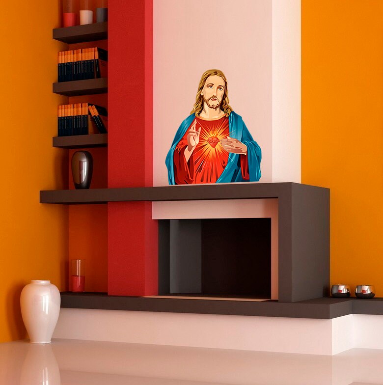 Jesus Decal, Jesus Sticker, Jesus Wall Decor, Jesus Christ Decor, Church Decor