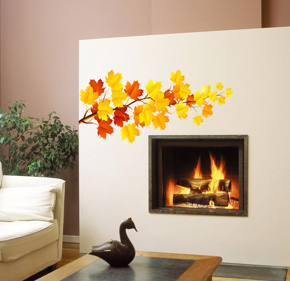 Fall Wall Decor, Fall Wall Sticker, Fall Decor Decal, Fall Decoration