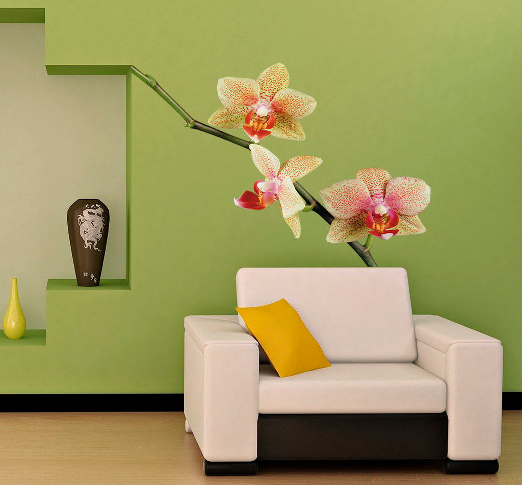 Orchid Living Room Decor, Orchid Living Room Sticker, Orchid Living Room Decal