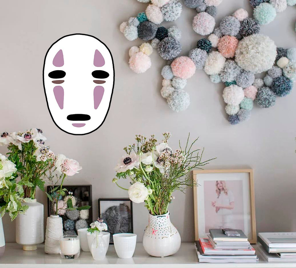 Kabuki Mask Decal, Kabuki Mask Sticker, Kabuki Mask Decor