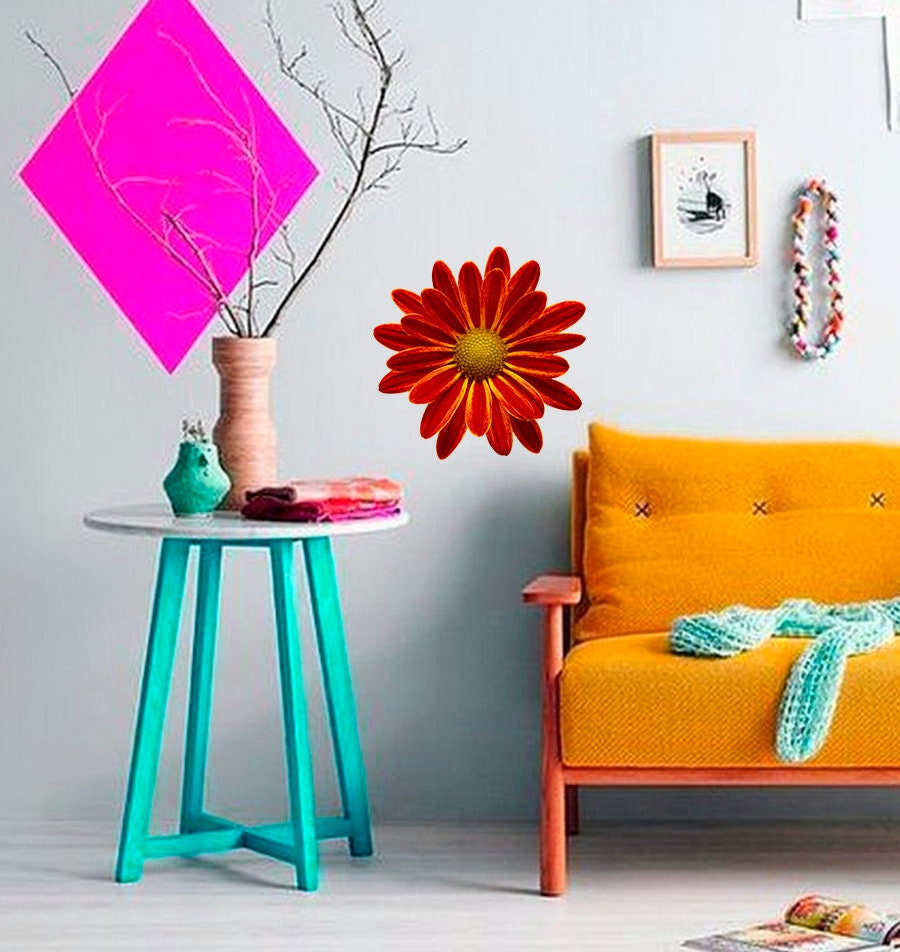 Chrysanthemum Wall Decal, Chrysanthemum Wall sticker, Chrysanthemum wall decor