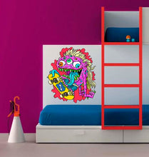 Load image into Gallery viewer, Skateboarder Monster Decal, Skateboarder Monster Sticker, Skateboarder Monster Boys Room Decor