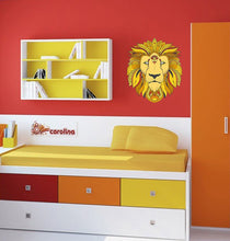 Load image into Gallery viewer, Lion head Wall Decal, Lion head Wall sticker, Lion head wall decor, Lion head Wall Art