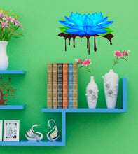 Load image into Gallery viewer, Lotus Painting Decal, Lotus Painting Sticker, Lotus Painting Wall Decor