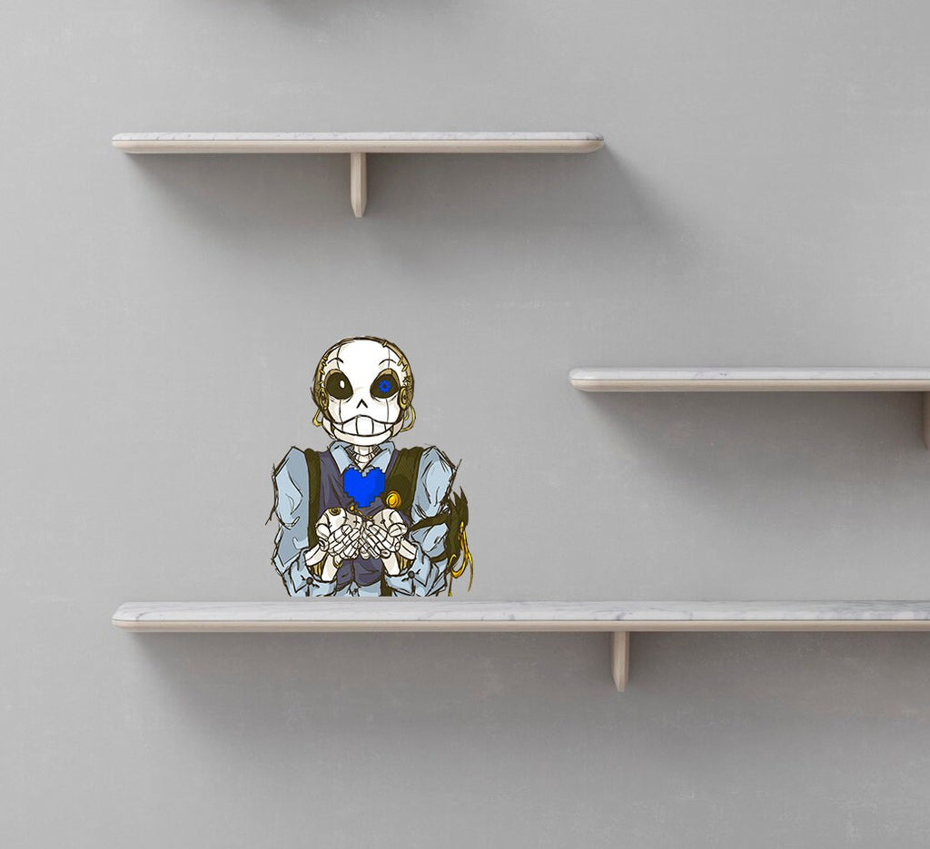 Skeleton Heart Wall Decal, Skeleton Heart Wall sticker, Skeleton Heart wall decor