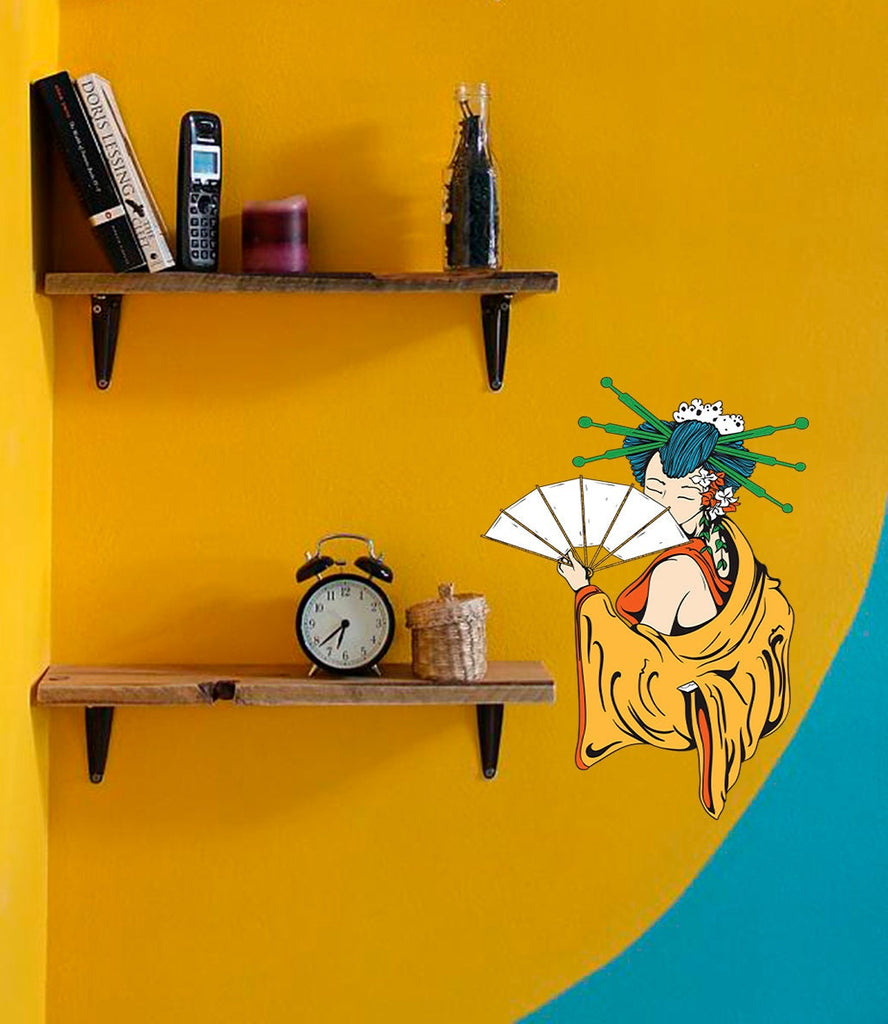 Geisha Wall Decal, Geisha Wall sticker, Geisha wall decor