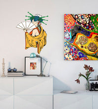 Load image into Gallery viewer, Geisha Wall Decal, Geisha Wall sticker, Geisha wall decor