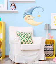 Load image into Gallery viewer, Moon Nursery Decal, Moon Nursery Sticker, Moon Nursery Wall Decor