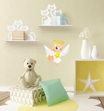 Load image into Gallery viewer, Angel Girl Decal, Sticker, Nursery Angel Decal, Nursery Angel Sticker