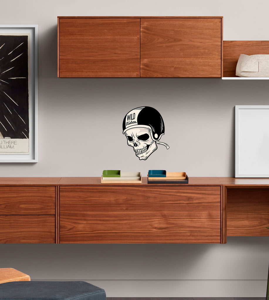 Biker Decal, Biker Sticker, Biker Wall Decor, Biker Bar Decor, Biker Bar Wall Decal