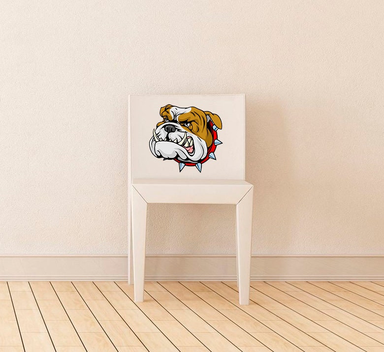 Bulldog Wall ART, Bulldog Wall Sticker, Bulldog Wall Decal, Bulldog Wall Decor, Bulldog Lovers Gift