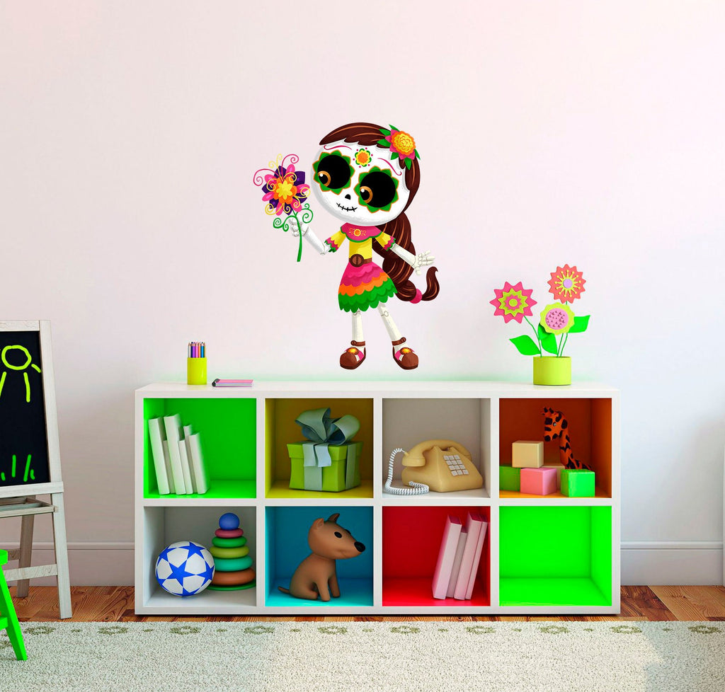 Zombie Girl Wall Decal, Zombie Girl Wall sticker, Zombie Girl wall decor