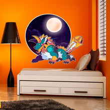Load image into Gallery viewer, Anime Dragon Decal, Anime Dragon Sticker, Anime Dragon Wall Decor, Anime Gift