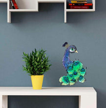 Load image into Gallery viewer, Peacock Decal, Peacock sticker, Peacock wall decor, Peacock Wall Art