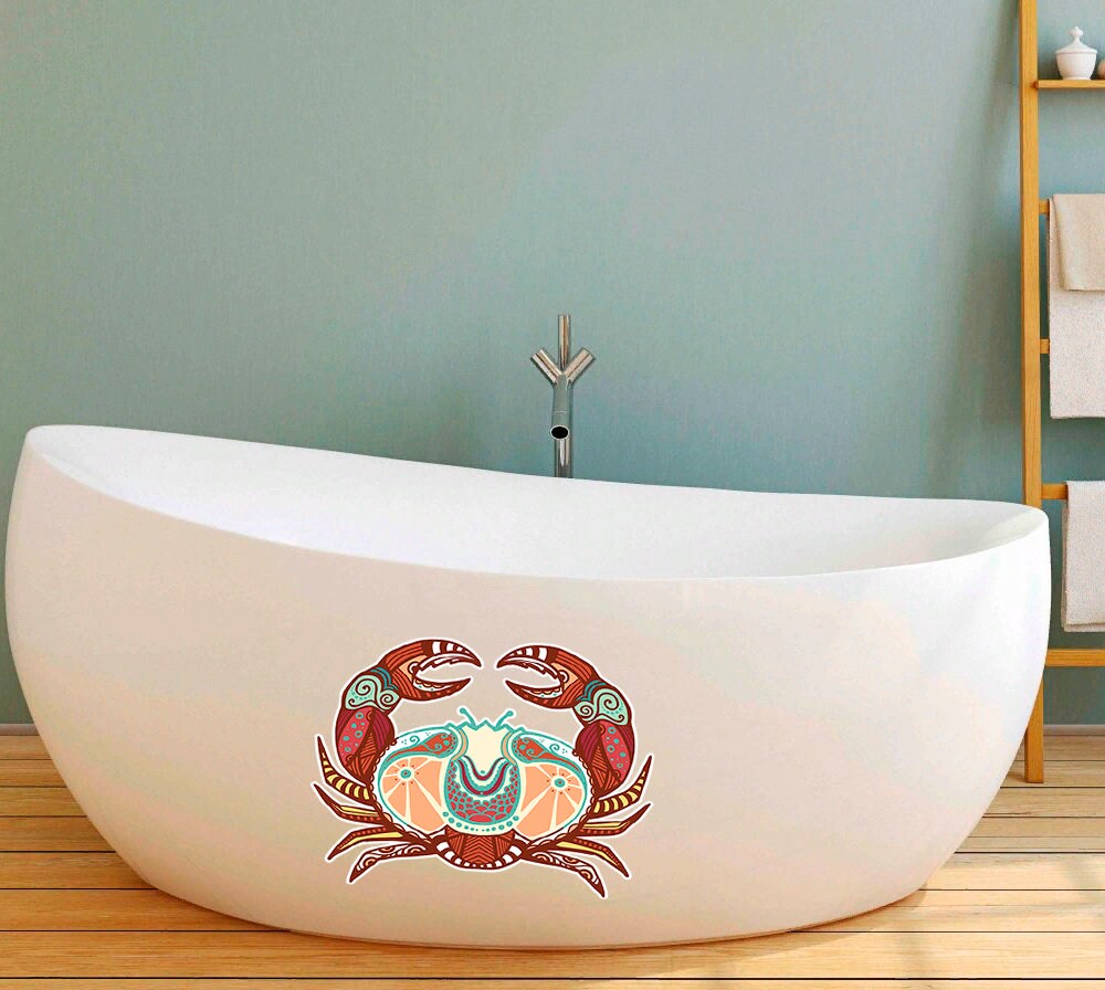 Boho Crab Wall Decal, Boho Crab Wall sticker, Boho Crab wall decor