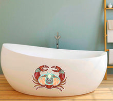 Load image into Gallery viewer, Boho Crab Wall Decal, Boho Crab Wall sticker, Boho Crab wall decor