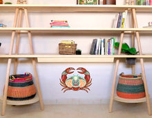 Load image into Gallery viewer, Boho Crab Wall Decal, Boho Crab Wall sticker, Boho Crab wall decor