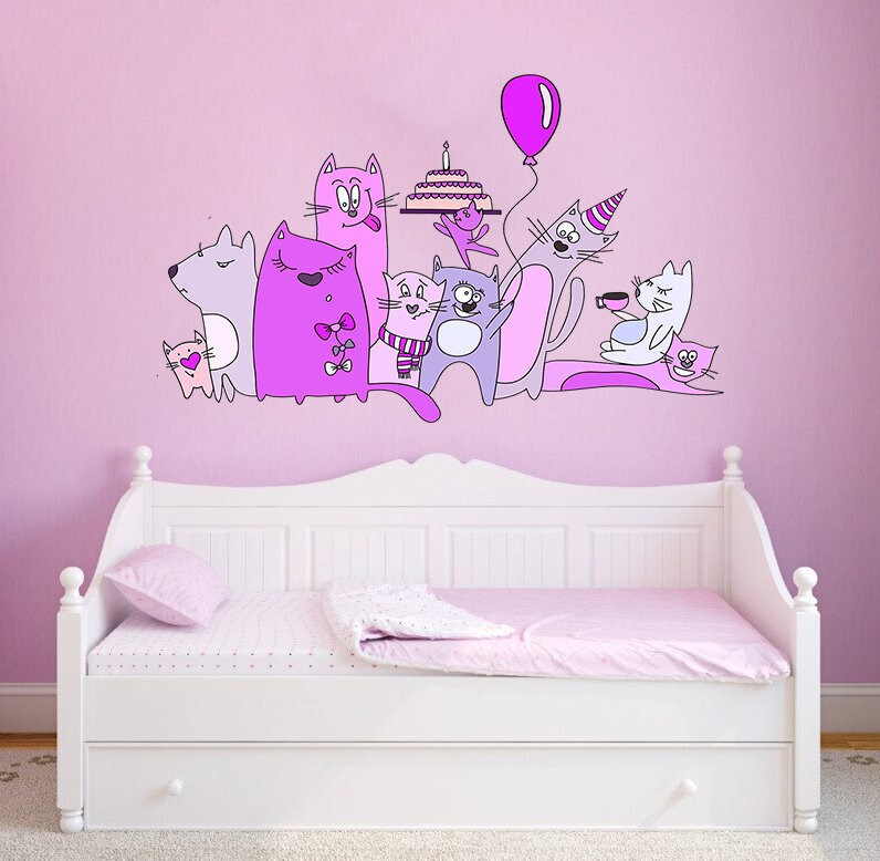 Cats girls room decor, Cats For Girls, Cats Sticker