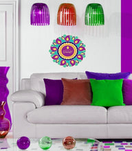 Load image into Gallery viewer, Happy Diwali Mandala Wall Decal, Happy Diwali Mandala Wall sticker, Happy Diwali Mandala wall decor