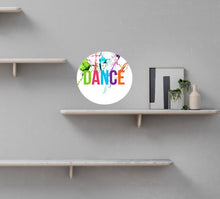 Load image into Gallery viewer, Dance decal, Dance Sticker, Dance Studio Decor, Dance Studio Wall Decal