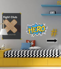 Load image into Gallery viewer, Hero Wall Decal, Hero Sticker, Hero Wall Decor