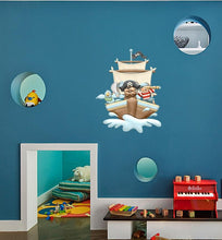 Load image into Gallery viewer, Pirates Ship Boys Room decal, sticker, Pirates Wall Decor