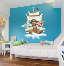 Load image into Gallery viewer, Pirates Ship Boys Room decal, sticker, Pirates Wall Decor