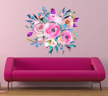 Load image into Gallery viewer, Peonies Flower Wall Decal, Peonies Flower Wall sticker, Peonies Flower wall decor