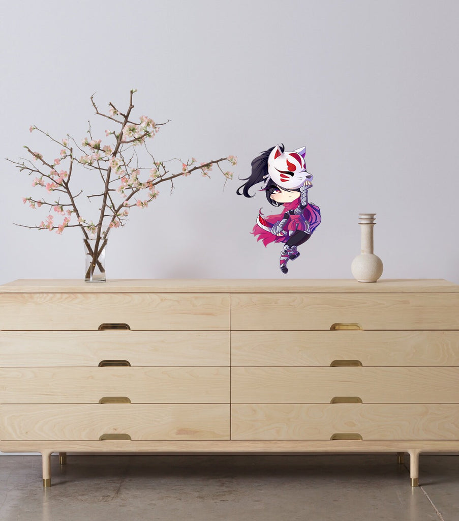Anime Little Girl Wall Decal, Anime Little Girl Wall sticker, Anime Little Girl wall decor