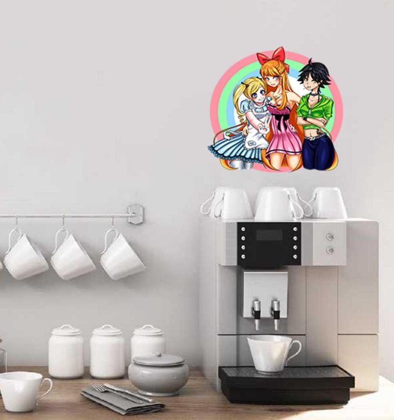 Anime Girls Wall Decal, Anime Girls Wall sticker, Anime Girls wall decor, Anime Girls Wall Art