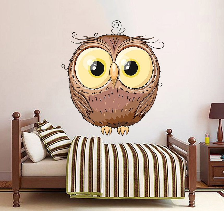Nursery Room Owl Decal, Nursery Room Sticker, Nursery Room Wall Decor