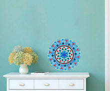 Load image into Gallery viewer, Hand drawn Mandala Wall Decal, Hand drawn Mandala Wall sticker, Hand drawn Mandala wall decor