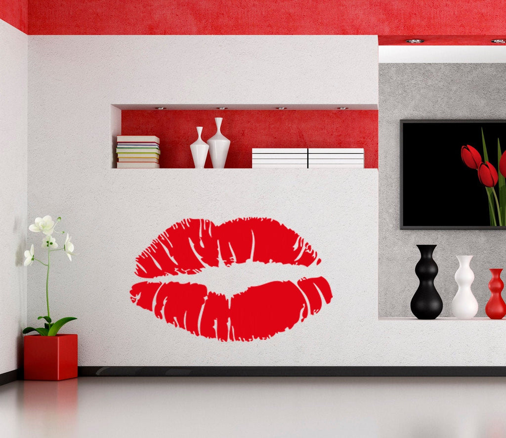 Lips Decal, Lips Sticker, Inspirational Wall Decor, Sexy Lips