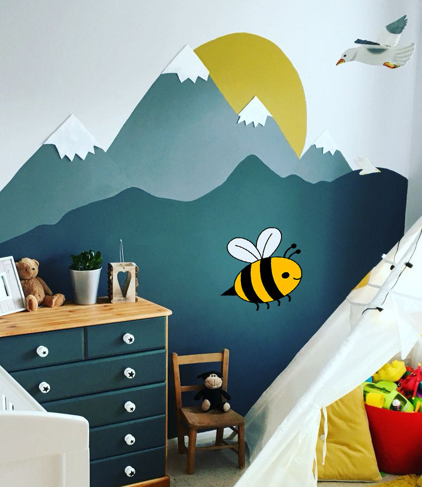 Bee for Nursery Wall Decal, Bee for Nursery Wall sticker, Bee wall decor, Bee Wall Art
