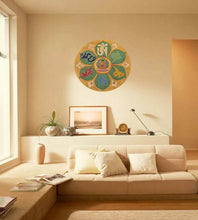 Load image into Gallery viewer, Mandala with Buddha Wall Decal, Mandala Wall sticker, Mandala wall decor