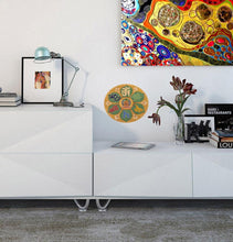 Load image into Gallery viewer, Mandala with Buddha Wall Decal, Mandala Wall sticker, Mandala wall decor